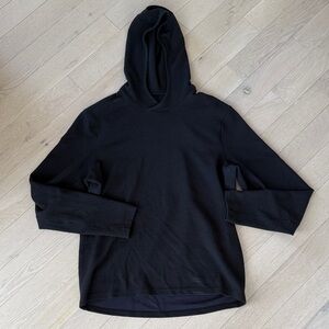 Lululemon Waffle Long Sleeve Hooded Light Weight Shirt Black Size Large